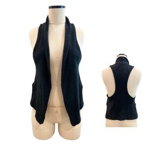 90s Eight Sixty Black Cotton Vest Sz S